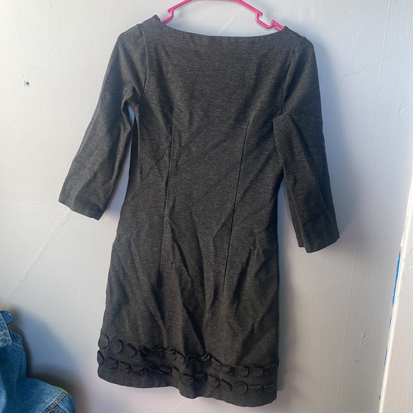 Boden 4R Jersey Knit Charcoal Dress Classic career minimalist neutral mod office - Picture 5 of 6